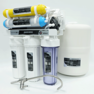 فلتر ماء 7 مراحل فيتنامي مواصفات أمريكي 100 جالون مع ستاند وساعة ضغط من بيورينا – 650